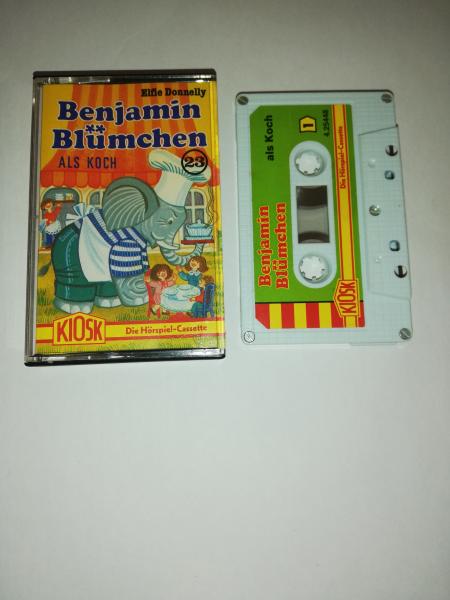 Benjamin Blümchen Folge 23 als Koch 5-fach Silber geschraubt Weiß mit Grünen Cover 4.25448 CD Kiosk(Großes Fenster)